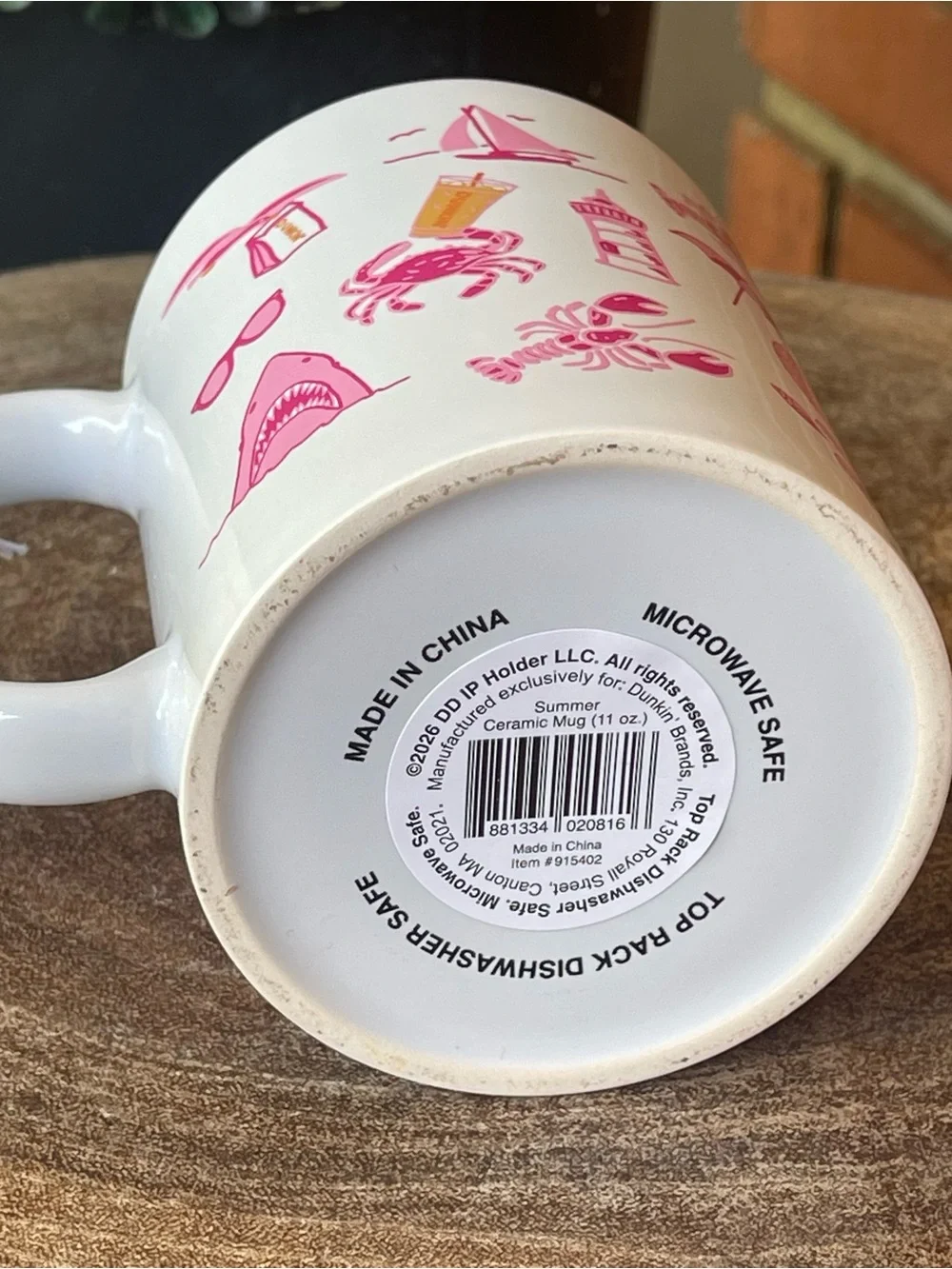 New DUNKIN Summer Ceramic Mug (11 oz.) 2026 Release Cup - Beach Ocean Theme